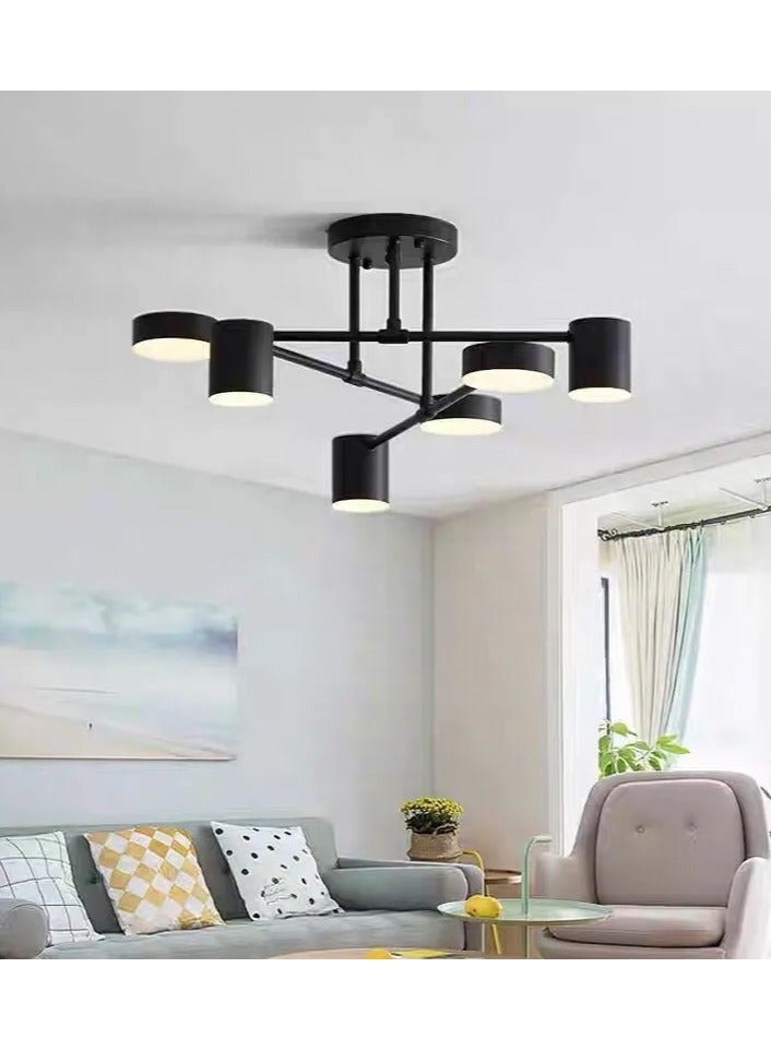 Nordic Black Bedroom Ceiling Light Living Room Light Simple Atmosphere Home Study Bar Creative Simple Modern Iron Lighting - Image 4