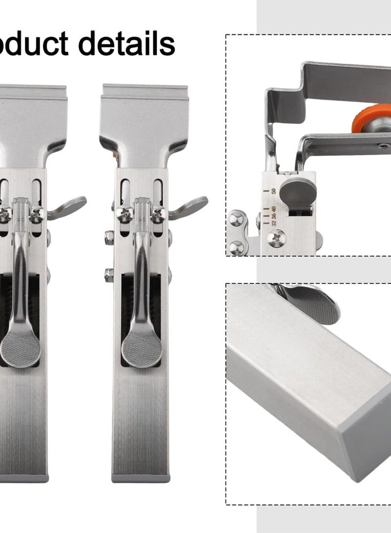 GGOOT Adjustable Drawer Fixing Clamp Cabinet Installation Tool, Cabinet Hardware Supplies, Drawer Front Fasteners, Stainless Steel Clips, 2mm Thick Head for Easy Secure Drawer Setup - Image 5