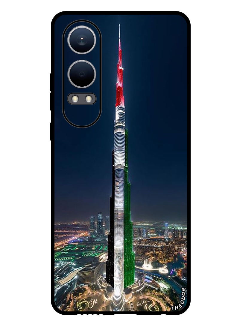 Theodor Protective Case Anti Scratch Shock Proof Bumper Cover For OnePlus Nord CE4 Lite Burj Khalifa UAE Flag - Image 1