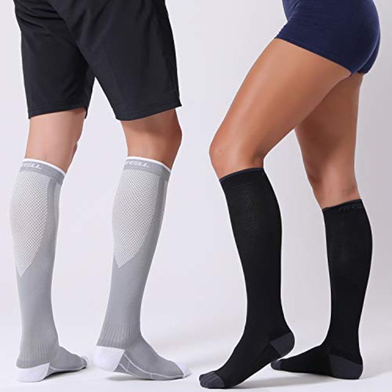 3 أزواج من الجوارب الضاغطة للنساء والرجال 20-30 ملم زئبقي لدعم الدورة الدموية - Image 3