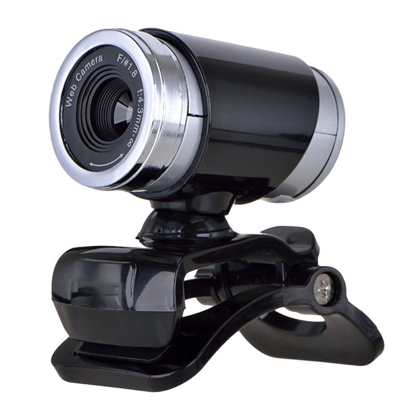 USB 720P HD Webcam Professional Teaching Live Broadcast Camera with Mic and Clip (Black) - Image 1
