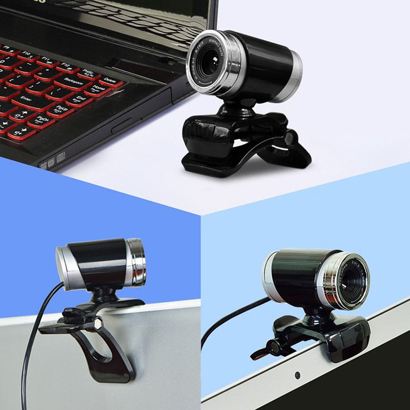 USB 720P HD Webcam Professional Teaching Live Broadcast Camera with Mic and Clip (Black) - Image 2
