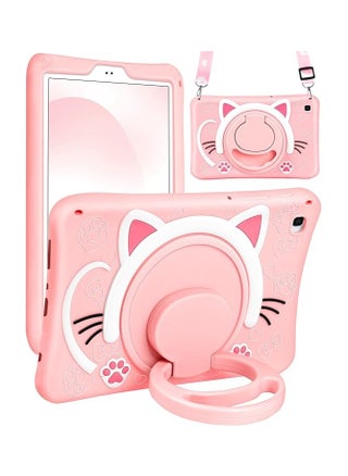 for Samsung Galaxy Tab A7 Lite 8.7” Case Girls Cute Cat Kawaii Cover Girly 3D Cartoon Women Kitten with Rotating Handle Stand & Strap Soft Silicone Funda for Galaxy A7 Lite Table Cases 2021 - pzsku/Z96A706EF5765080C2A02Z/45/_/1734685584/51db66e9-e693-4e05-bad3-1c5976f19e5c
