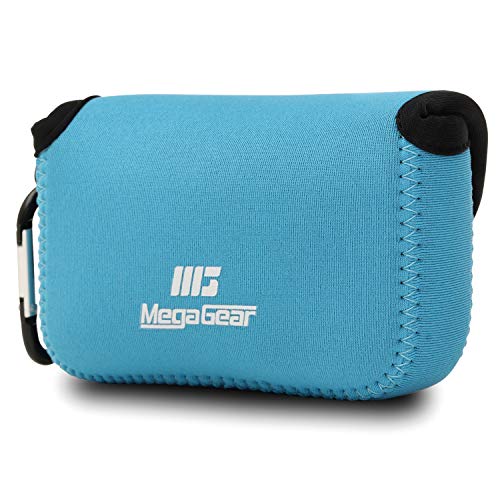 MegaGear ''Ultra Light'' Neoprene Camera Case Bag with Carabiner for Panasonic Lumix DC-ZS80, DC-ZS70, DMC-ZS100, DC-TZ95, DC-TZ90, DMC-TZ100 (Blue) - Image 2