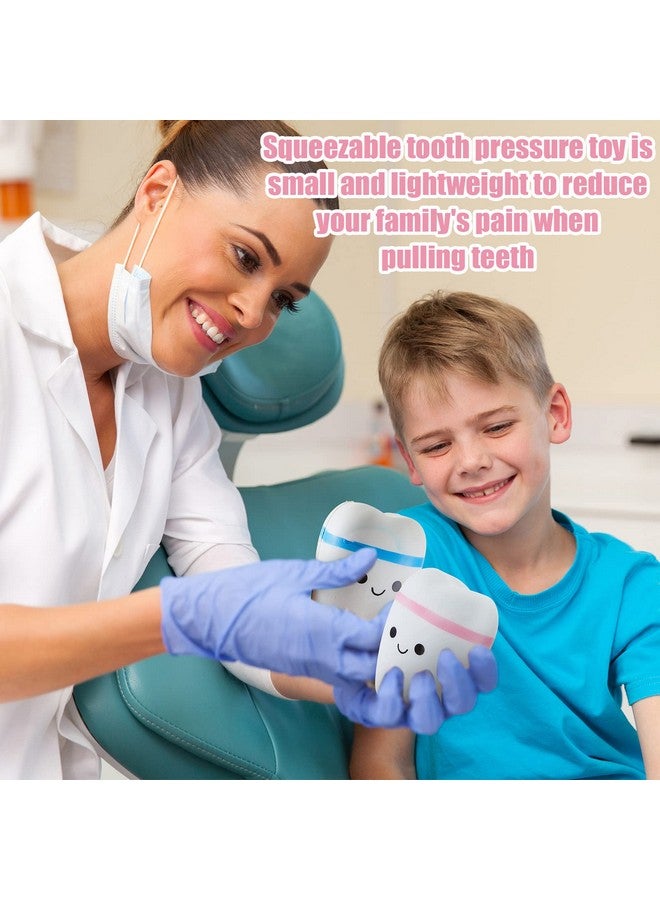 هونغداو قطعتان من الأسنان الضخمة ذات الارتفاع البطيء والأسنان المزيفة لتخفيف القلق، ألعاب الأسنان، هدايا مساعد الأسنان لتخفيف التوتر للمراهقين والبالغين - Image 5