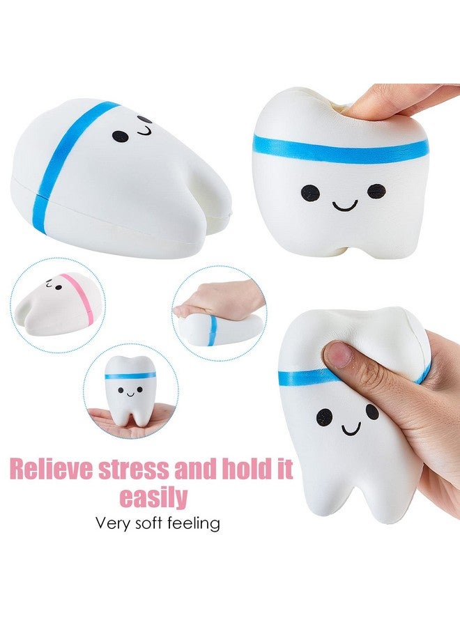 هونغداو قطعتان من الأسنان الضخمة ذات الارتفاع البطيء والأسنان المزيفة لتخفيف القلق، ألعاب الأسنان، هدايا مساعد الأسنان لتخفيف التوتر للمراهقين والبالغين - Image 2