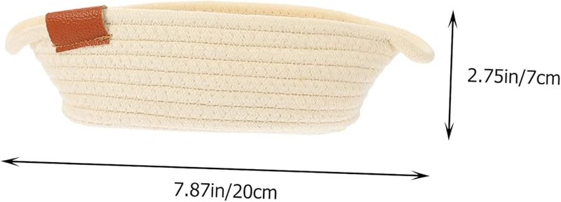 سلة تخزين من حبل بيج صافغل 20 × 7 سم منظِّم للألعاب والملابس وغرفة المعيشة - Image 5