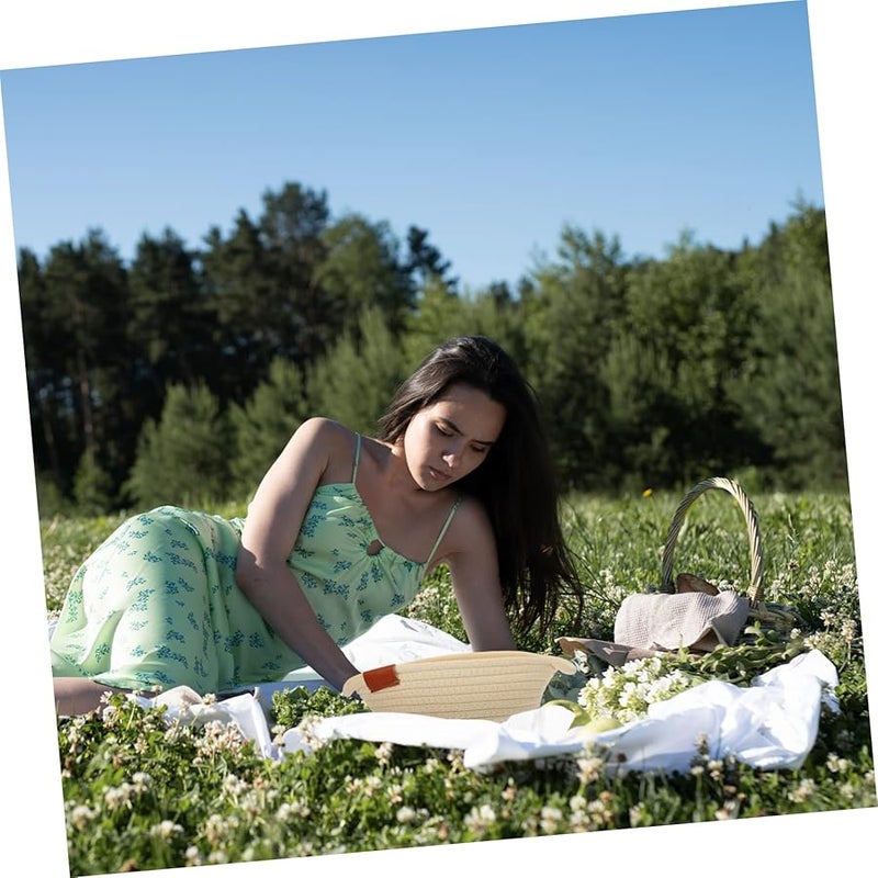 سلة تخزين من حبل بيج صافغل 20 × 7 سم منظِّم للألعاب والملابس وغرفة المعيشة - Image 4