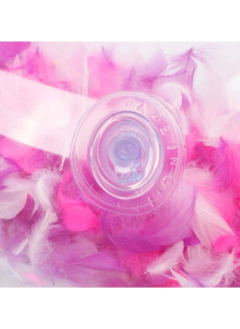 FUN MOMENT Transparent Inflatable Heart Shaped Swim Ring 90cm  - Image 2