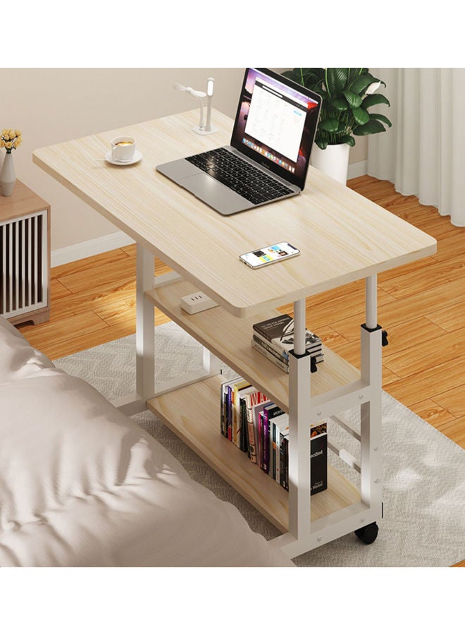 شاربدو Sharpdo طاولة جانبية لغرفة النوم، طاولة كمبيوتر محمولة للرفع، طاولة بجانب السرير مع بكرة - Image 2