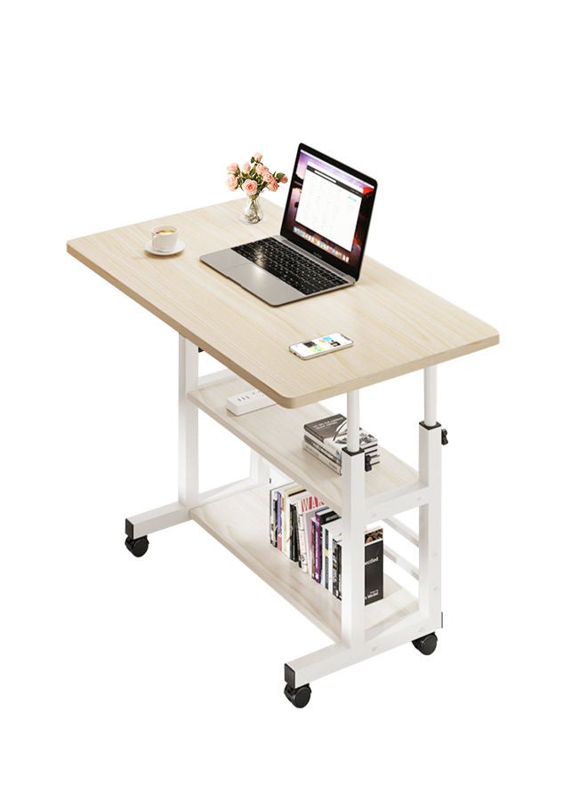 شاربدو Sharpdo طاولة جانبية لغرفة النوم، طاولة كمبيوتر محمولة للرفع، طاولة بجانب السرير مع بكرة - Image 1