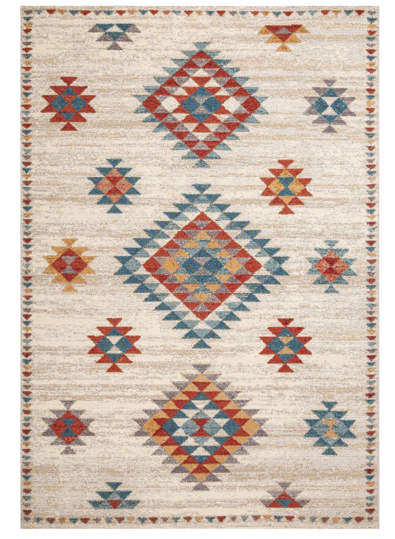 لوفت باتيك، سجادة خارجية، سجادة أريكة، سجادة معيشة، مقاس 160×235 سم، قماش، متعدد الألوان، صنع في مصر-1158X-Q1 - Image 3