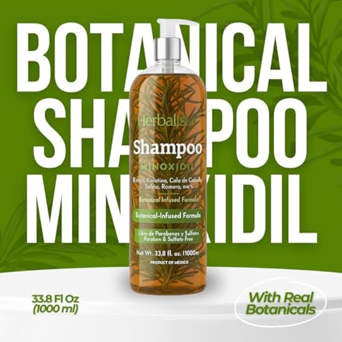HERBALISTA Viral Botanical Shampoo 500ml (16.9 fl oz) – Minoxidil-Inspired Herbal Blend with Rosemary, Cinnamon, Aloe & Mint – Strengthening & Fuller-Looking Hair Formula - Image 4