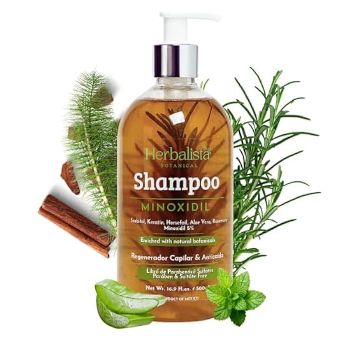 HERBALISTA Viral Botanical Shampoo 500ml (16.9 fl oz) – Minoxidil-Inspired Herbal Blend with Rosemary, Cinnamon, Aloe & Mint – Strengthening & Fuller-Looking Hair Formula - Image 5