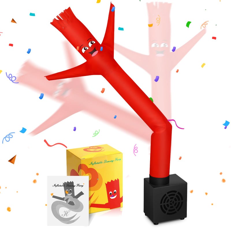 Poen Easter Gifts for Kids Mini Wacky Waving Inflatable Tube Guy with Blower Gag Toy Gift Inflatable Tube Man Birthday Desktop Decor Dancing Blow up Man for Office Party Decor(Funny) - Image 1