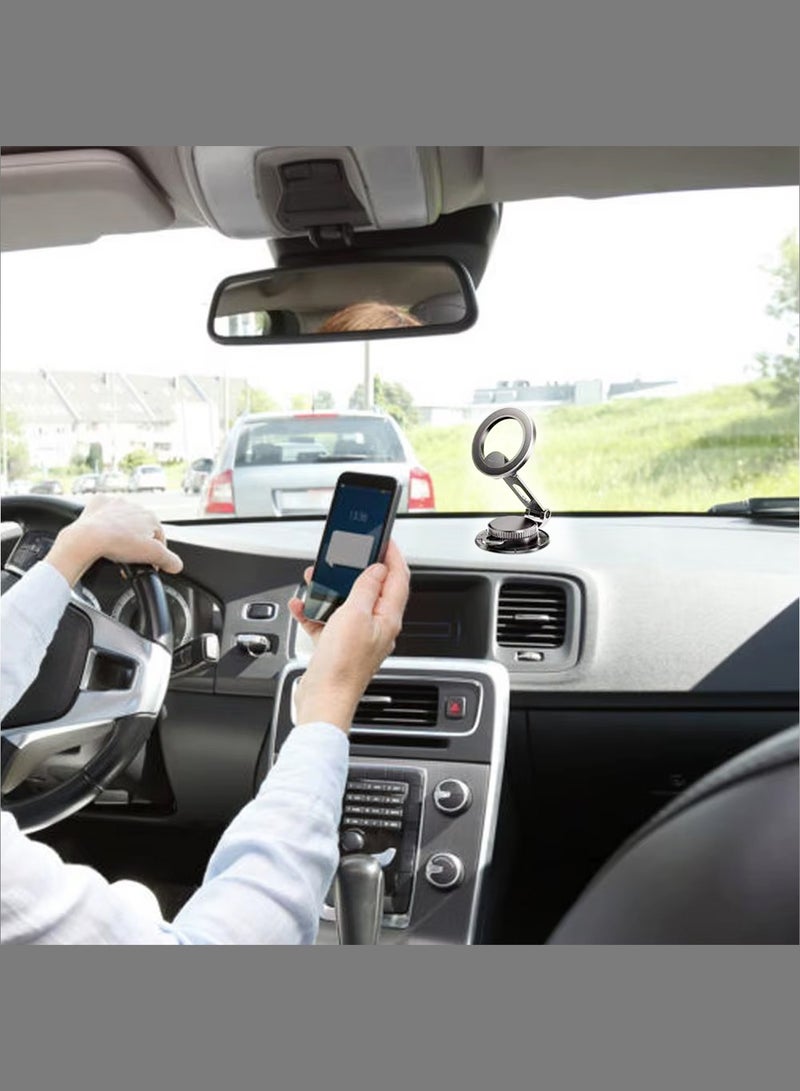 NOXO Magnetic Folding Car Phone Mount HDN-6 – Universal Air Vent Holder for iPhone & Samsung (Strong Magnetic Grip, 360° Adjustable, Foldable Design) - Image 5