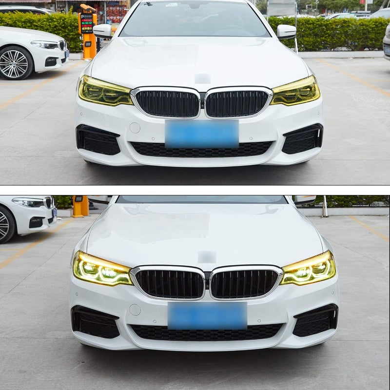 TOMALL 78.7''x12'' Golden Yellow Vinyl Film for Car Headlight Taillight Fog Lights Tint Self Adhesive Decals Sports Modification Car Stickers (Golden Yellow) - Image 5