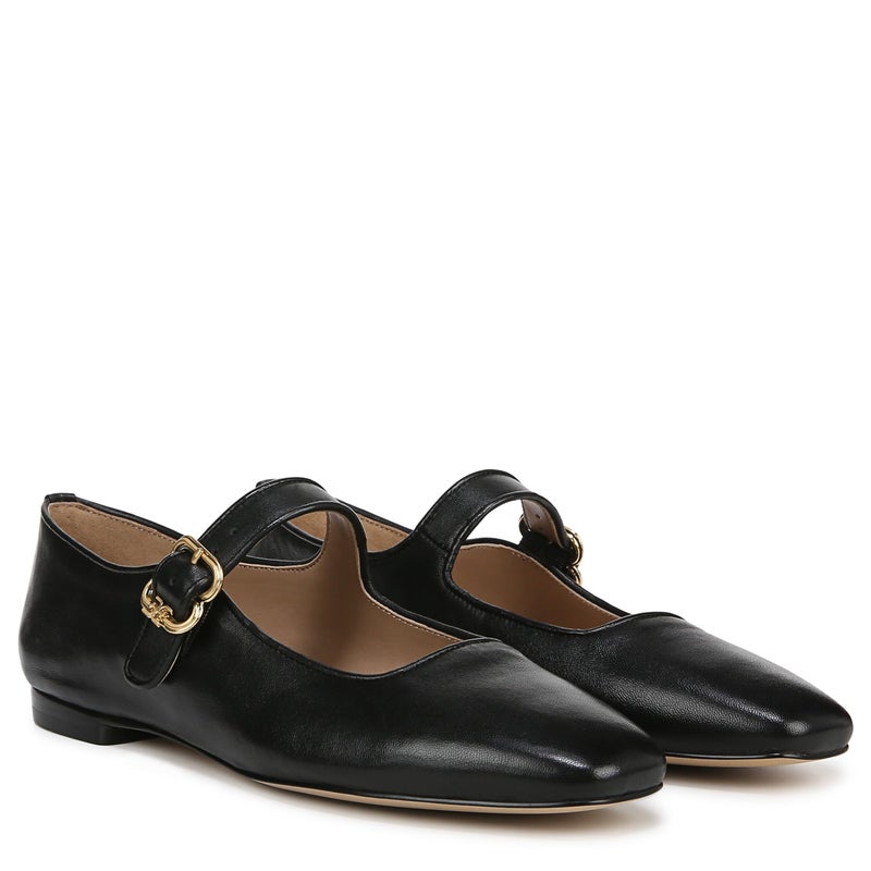 Sam Edelman حذاء سام إيدلمان ميكايلا ماري جين مسطح أسود 9 متوسط - Image 3