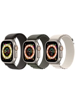 Silicone Ocean Nylon G-hook Loop Buckle Strap for Apple Watch Ultra 8 49mm Set of 3