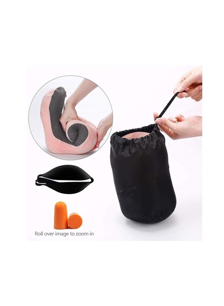 Travel Pillow Luxury Memory Foam Neck  Head Support Pillow Soft Sleeping Rest Cushion for Airplane Car  Home Best Gift - Image 5