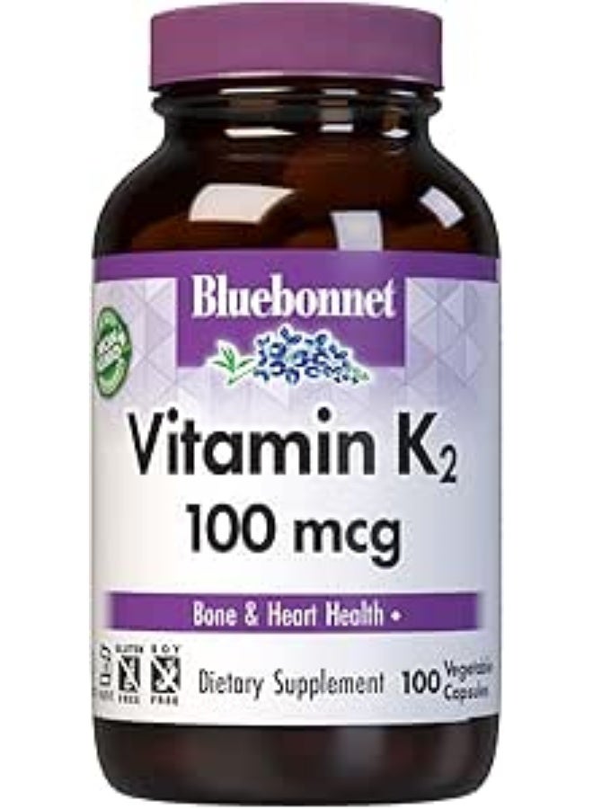 Blue Bonnet مكمل فيتامين ك2 100 ميكروغرام - 100 كبسولة - Image 1