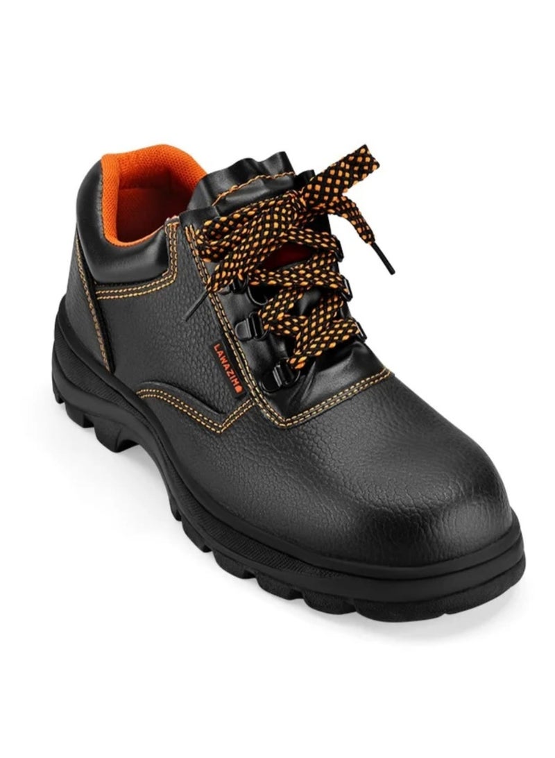 Men’s Safety Work Shoes with Steel Toe Cap – Anti-Slip, Waterproof, Lightweight Industrial Safety Boots with Rubber Sole - Image 1