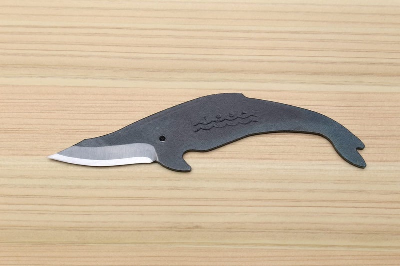 Yoshihiro Shiroko High Carbon Steel Kurouchi KUJIRA Whale Japanese Utility Knife (Type C) Made in Japan - Image 3