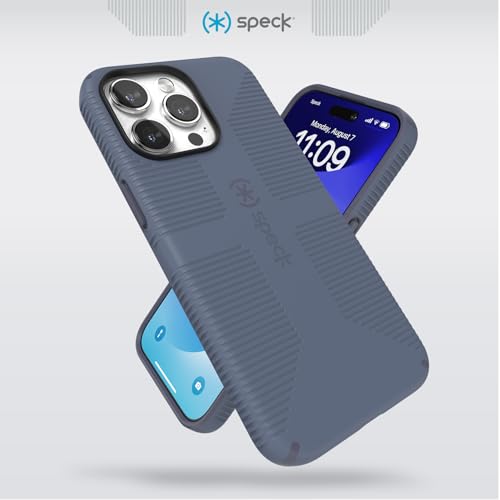 Speck MagSafe Case for iPhone 15 Pro Max - Drop & Camera Protection, Soft-Touch Secure Grip, Wireless Charging Compatible, Fits All 6.7 Inch Models Including iPhone 14 & 13 Pro Max - Grip Blue - Image 3