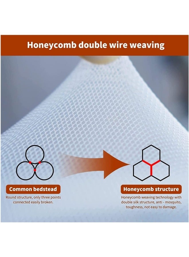 GGEROU Portable Mosquito Nets Mongolian Yurt Dome Net Free Installation and Folding Nets with Bottom,Breathable 180x200x165cm - Image 4