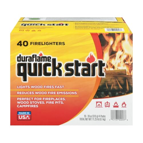 Duraflame Quick Start Firelighters – 40 Count Case | Instant, Clean & Reliable Fire Starting for Fireplaces, Grills, Fire Pits & Camping Adventures - Image 2