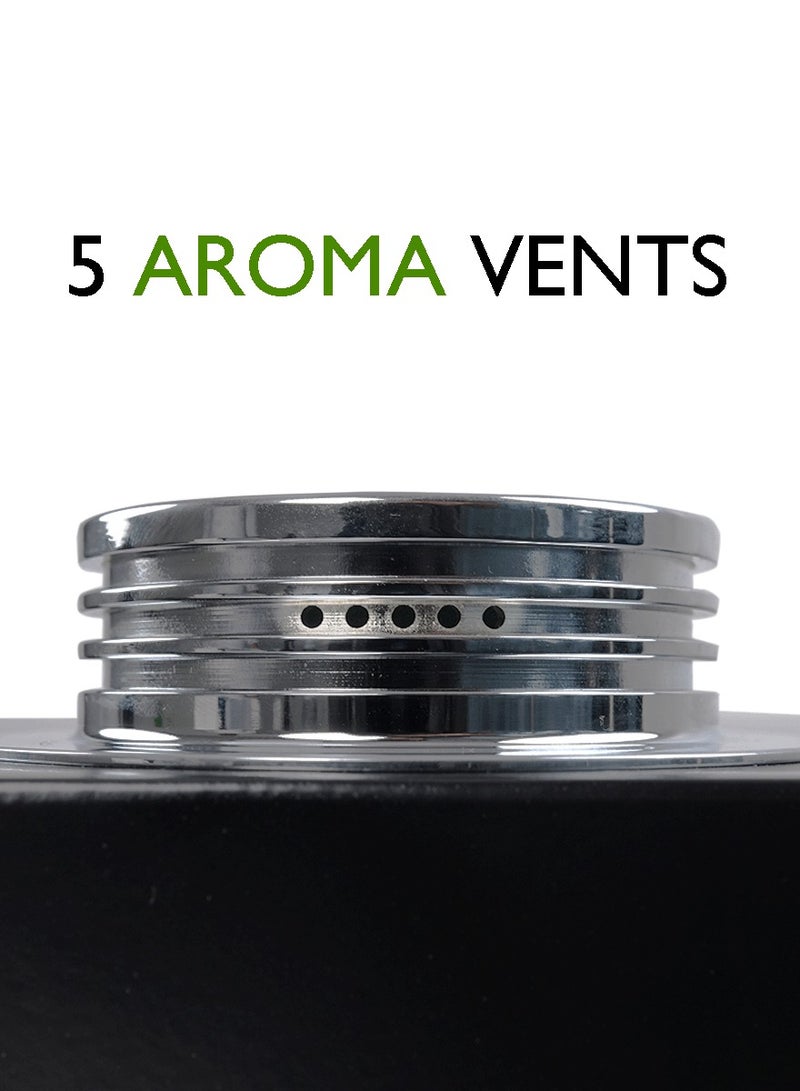 CORAL AROMA 360 Smart Aroma Diffuser Black, Large Area Air Freshener with App Controls, 500ml Refill Capacity, 5 Aroma Vents, Covers up to 400m², for Home, Office, Hotel, Gyms etc - Image 4