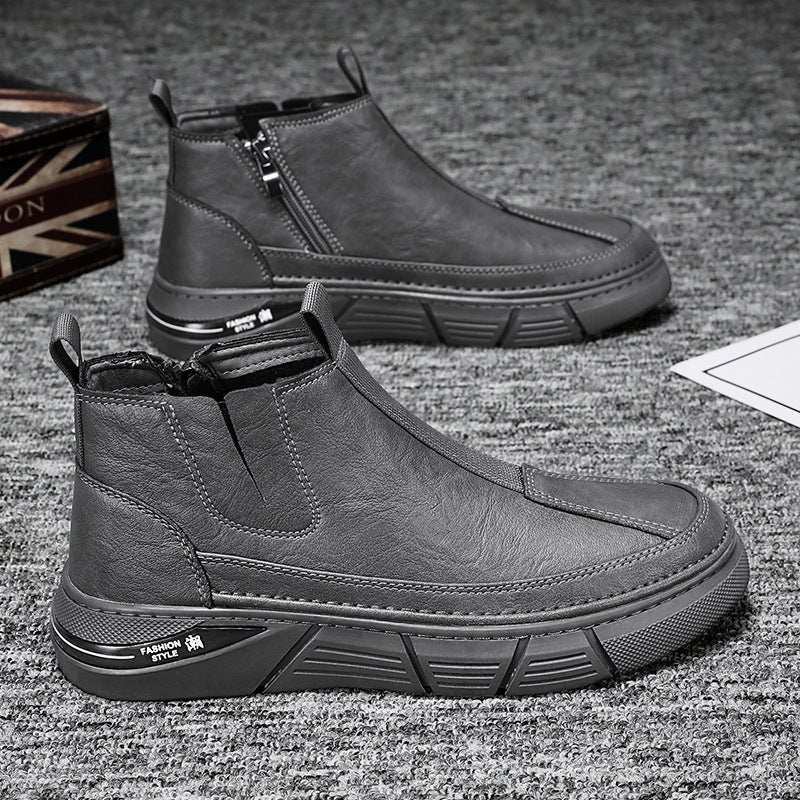 2024 Mens Martin Boots High-Top Casual British DW89 Grey 