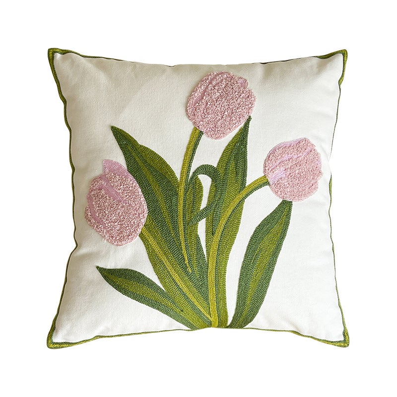 Ins Style Tulip Decorative Pillow Cover, Nordic Design Cushion for Sofa Bed - Image 5