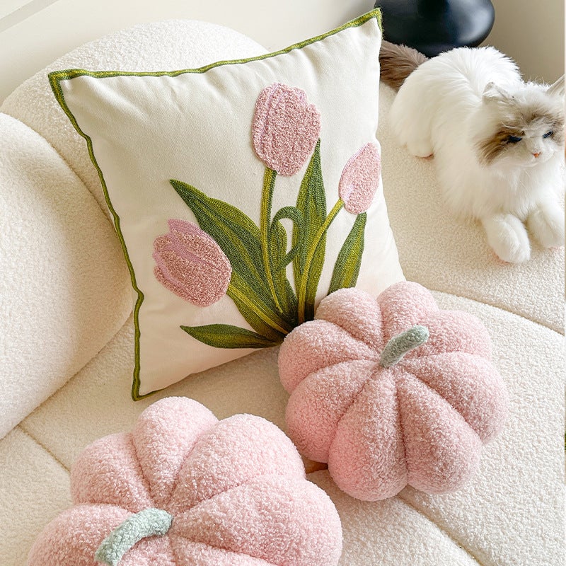 Ins Style Tulip Decorative Pillow Cover, Nordic Design Cushion for Sofa Bed - Image 4
