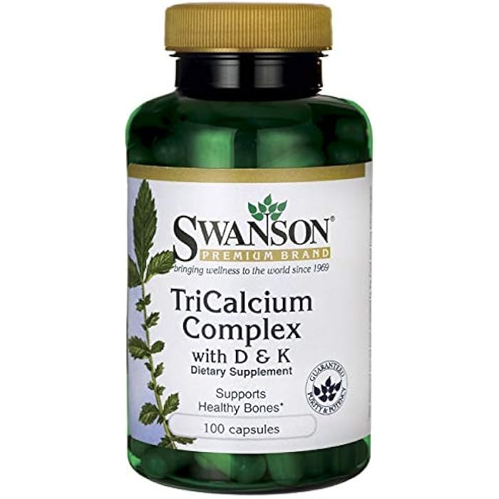 Swanson Tricalcium Complex with Vitamins D & K 100 Capsules - Image 2