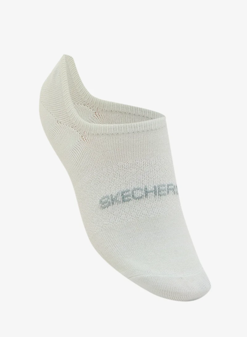 SKECHERS 3 Pack Non-Terry No-Show Socks