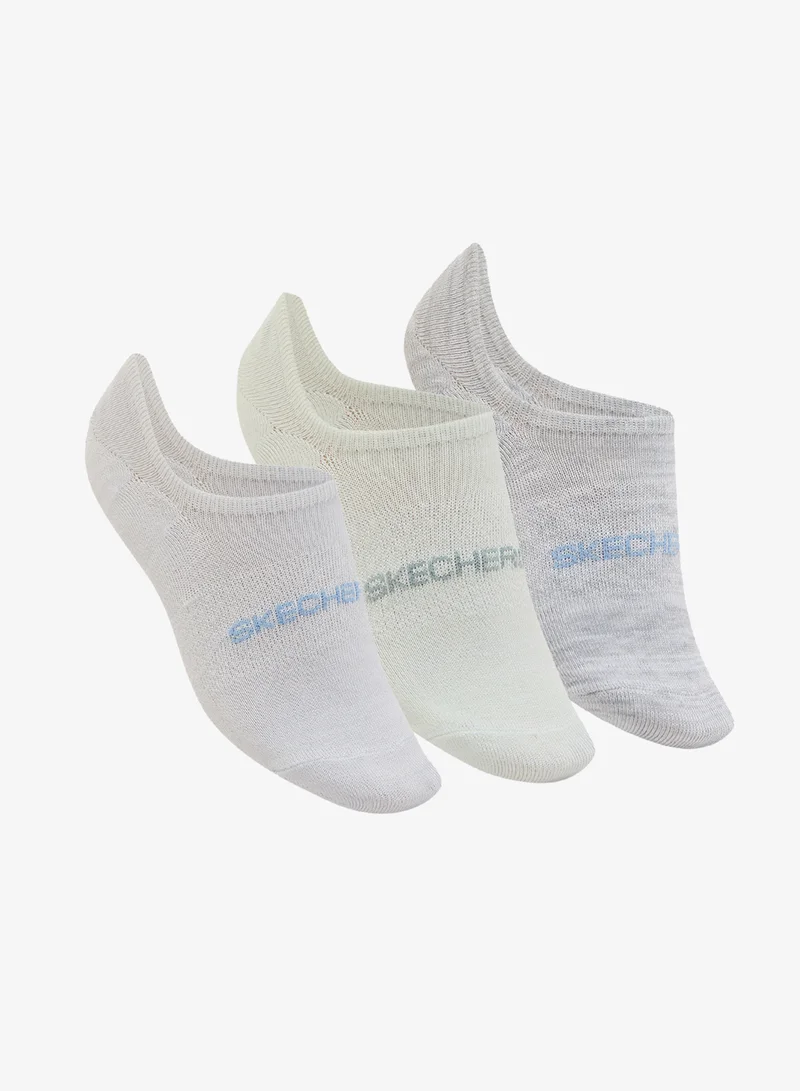 3 Pack Non-Terry No-Show Socks