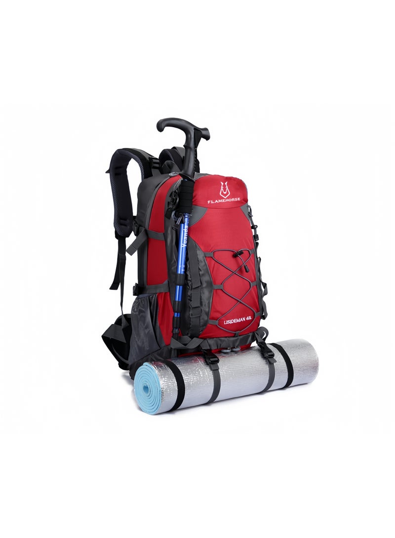 فليم هورس حقيبة تسلق الجبال الخارجية الجديدة، حقيبة ظهر رياضية بسعة 50 لترًا، حقيبة سفر من النايلون المقاوم للماء - Image 3