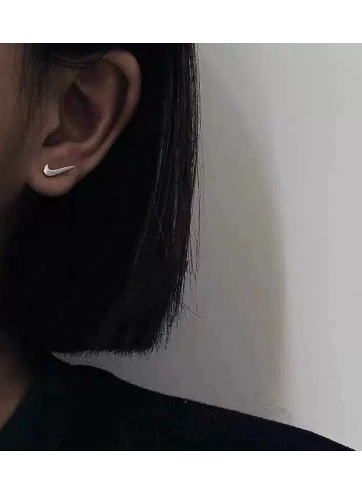 Goolsky Minimalist Sterling Silver Stud Earrings for Women – New Trendy Cool-Tone Style, Dainty Hypoallergenic Design for Sensitive Ears  - Image 1