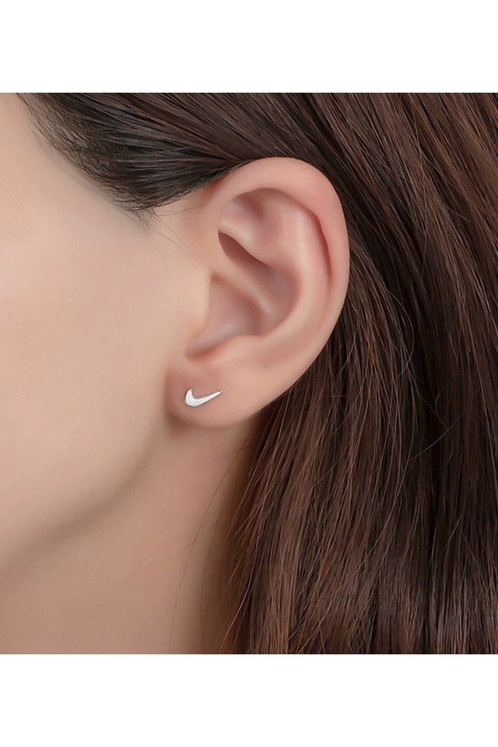 Goolsky Minimalist Sterling Silver Stud Earrings for Women – New Trendy Cool-Tone Style, Dainty Hypoallergenic Design for Sensitive Ears  - Image 3