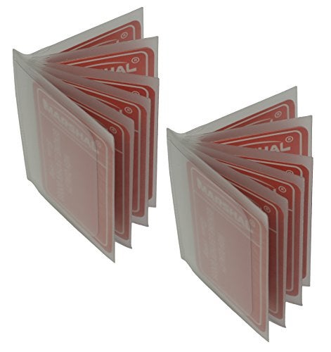 Marshal Set of 2 Heavy Duty Vinyl 6 Pages Insert for Bifold or Trifolds Wallet MADE IN USA - Image 1
