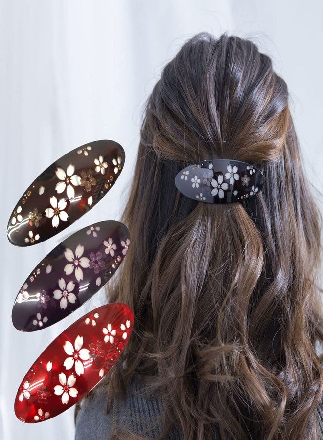 Cocoluck Japanese Hair Barrette for women Sakura Cute Kawaii (Red) - Image 5