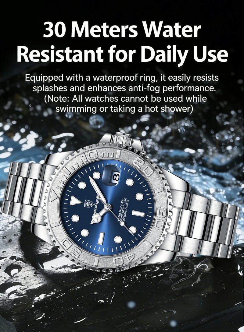POEDAGAR Man  Watch , Waterproof Luminous Men's Watch Quartz，Men's Wrist Watches - Image 4