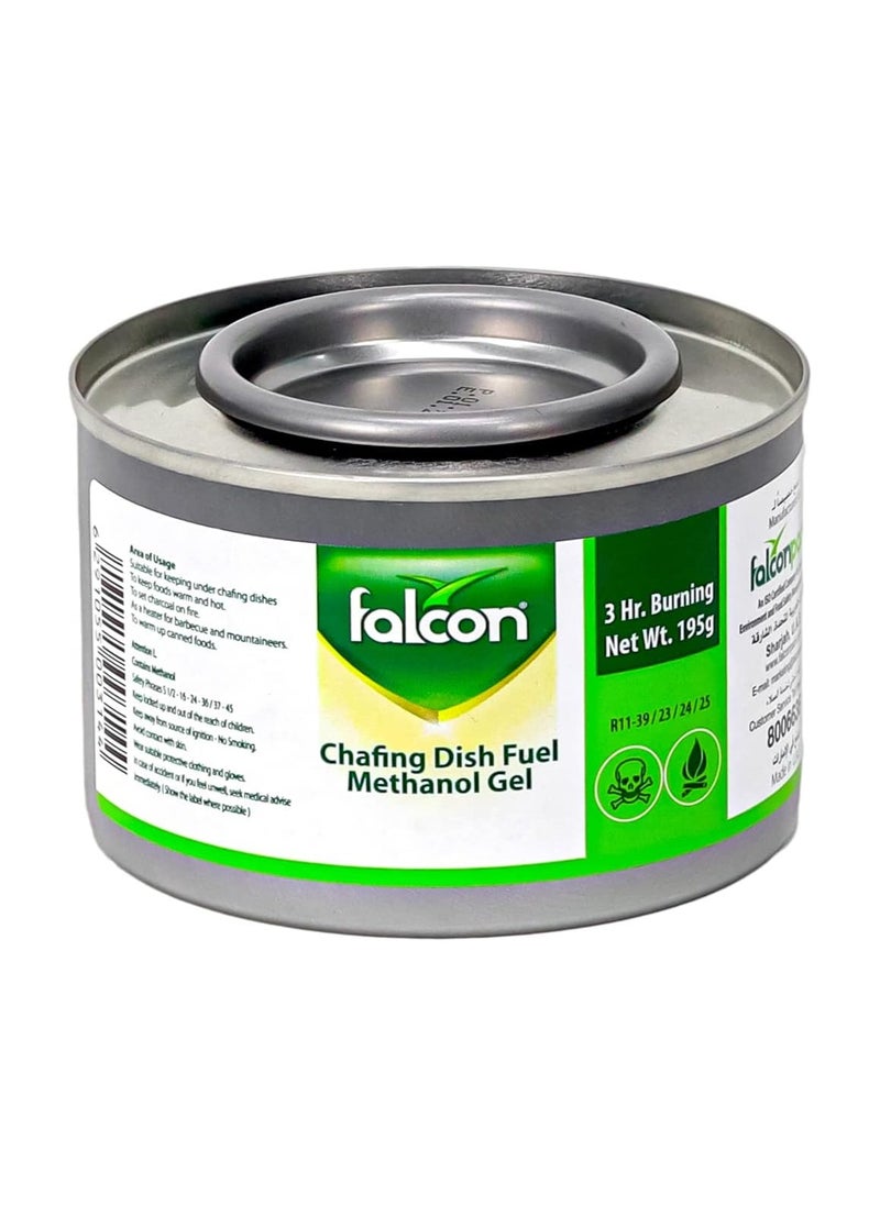 Falcon Chafing Dish Fuel Methanol Gel Gas Dishes Burner Can to Keep Food Warm with 3 Hours (Pack of 5)  - Image 2