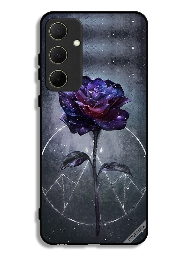 Covernex Samsung Galaxy A35 5G Protective Case Cover Dark Flower Wallpaper - Image 1