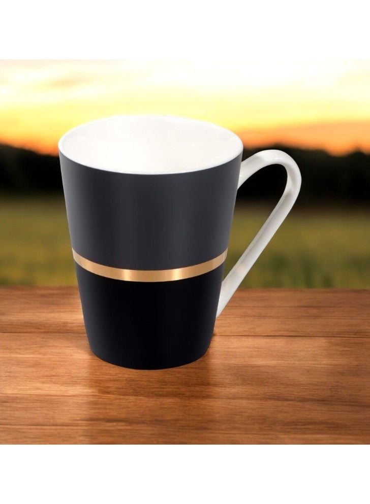 AKDC Ceramic 350ML Mug Tea Coffee Mug Black&White - Image 2