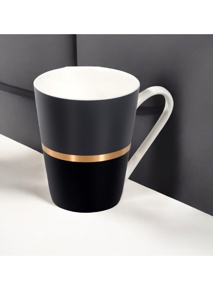 AKDC Ceramic 350ML Mug Tea Coffee Mug Black&White - Image 1