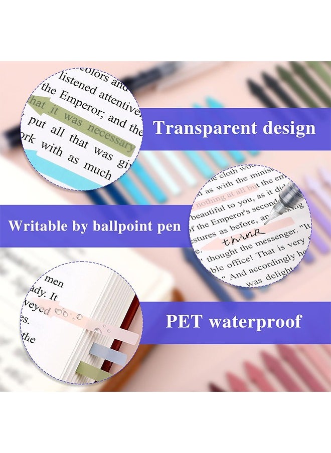 Lemon 400 Pcs Colored Flag Sticky Tabs Reusable, Transparent Arrow Flags for Highlighting, Marking, Aesthetic Sticky Notes for Office School Supplies (20 colors)  - Image 2