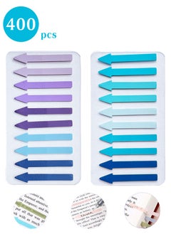 Lemon 400 Pcs Colored Flag Sticky Tabs Reusable, Transparent Arrow Flags for Highlighting, Marking, Aesthetic Sticky Notes for Office School Supplies (20 colors)  - Image 1