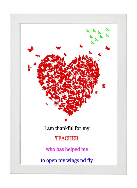 Teacher's Day Personalized Photo Frames Customized Wall Decor & Tabletop Display With Free Printing And White Frame Perfect Teacher's Day Gift Idea For Educators And Mentors